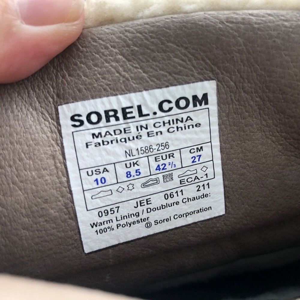 Sorel Boots Womens 10 EU 42 Helen Of Tundra Shearling Fleece & Brown Leather - Picture 5 of 12